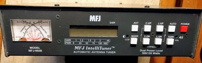 MFJ-993B 300W HF Universal Automatic Antenna Tuner 150/300 watts, 1.8